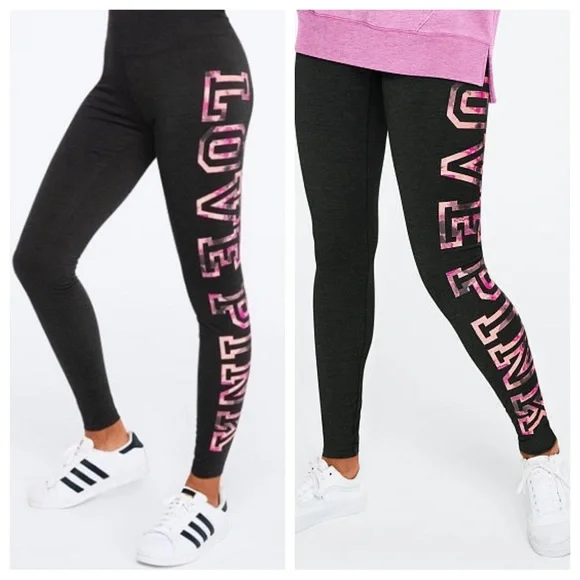 VS VICTORIAS SECRET PINK HIGH WAIST COTTON PANT TIGHT LEGGING SWEATS TIE DYE S - Picture 1 of 4